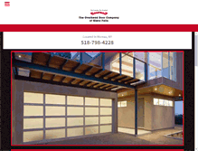 Tablet Screenshot of garagedoors-glensfalls.com